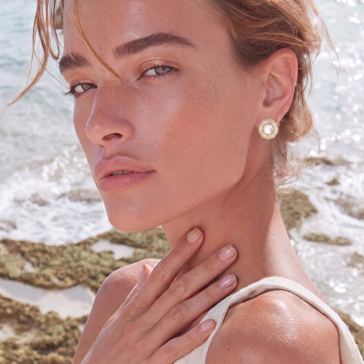 Aurelia Pearl Studs